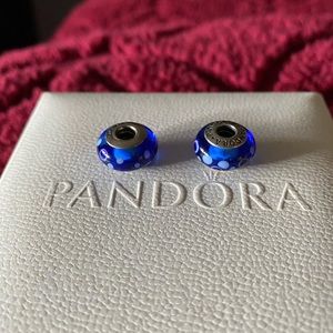Authentic Pandora charm. Set of 2.